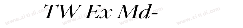 有愛圓體 TW Ex Md字体转换
